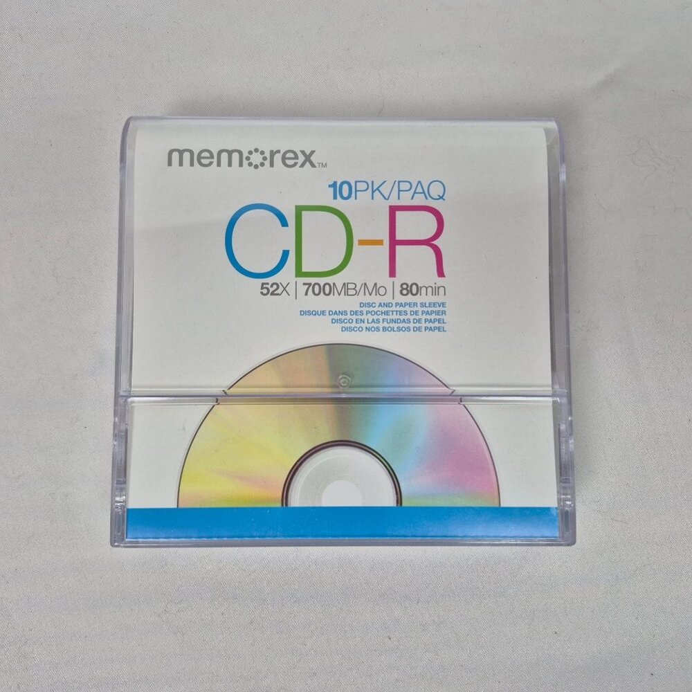 Memorex CD-R Digital Media Storage Compact Discs 52x 700mb 80min (lot of 7) NEW!